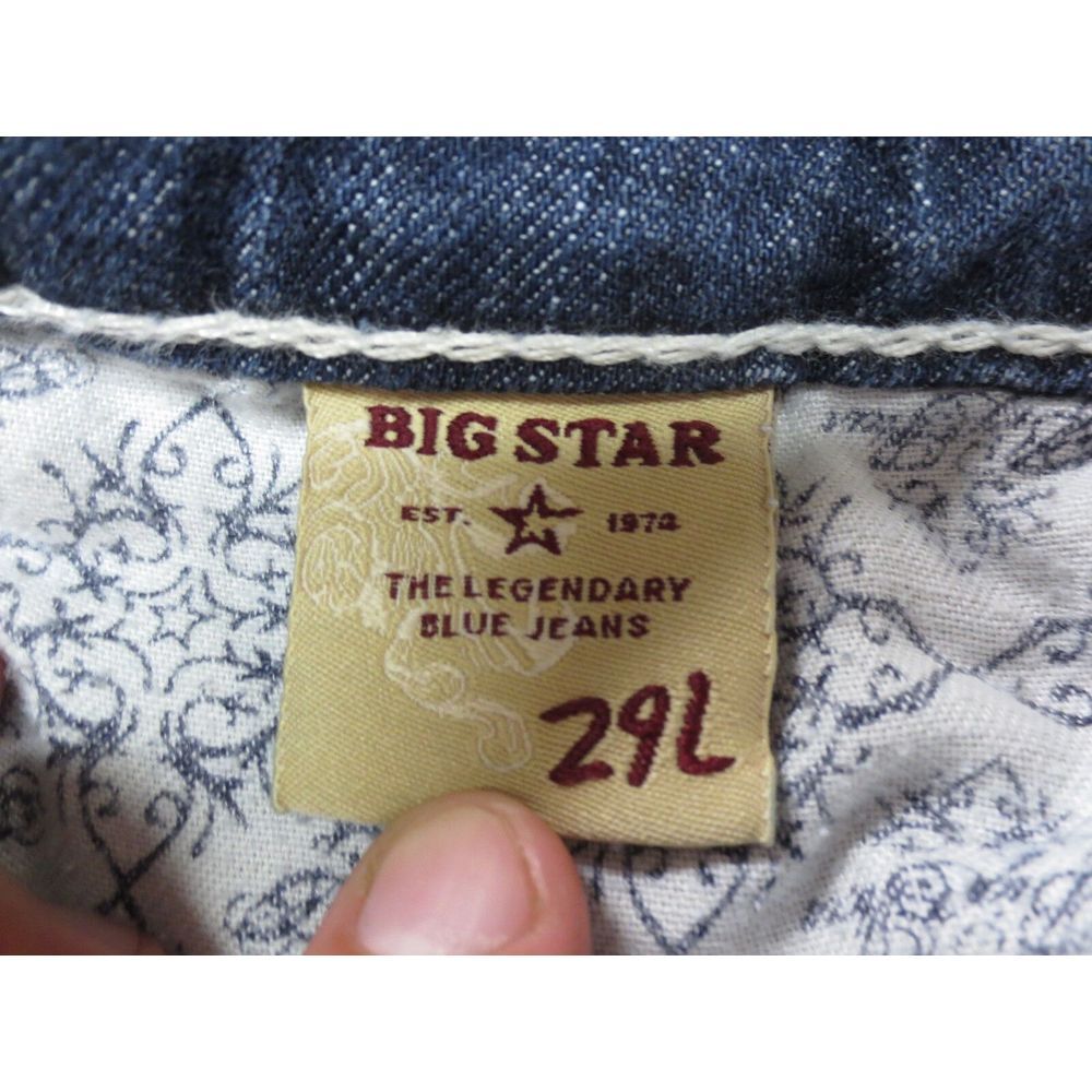 Big Star Remy Jeans Pants Blue Size 29 x 29 Cotton‎ Stretch Low Rise Boot Cut - Picture 7 of 10